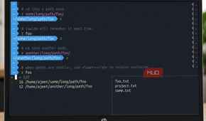 Terminal showing directory navigation commands