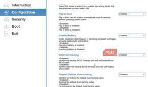 The configuration Menu of Bootable menu.