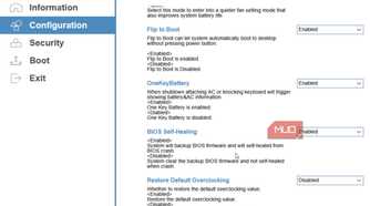 The configuration Menu of Bootable menu.