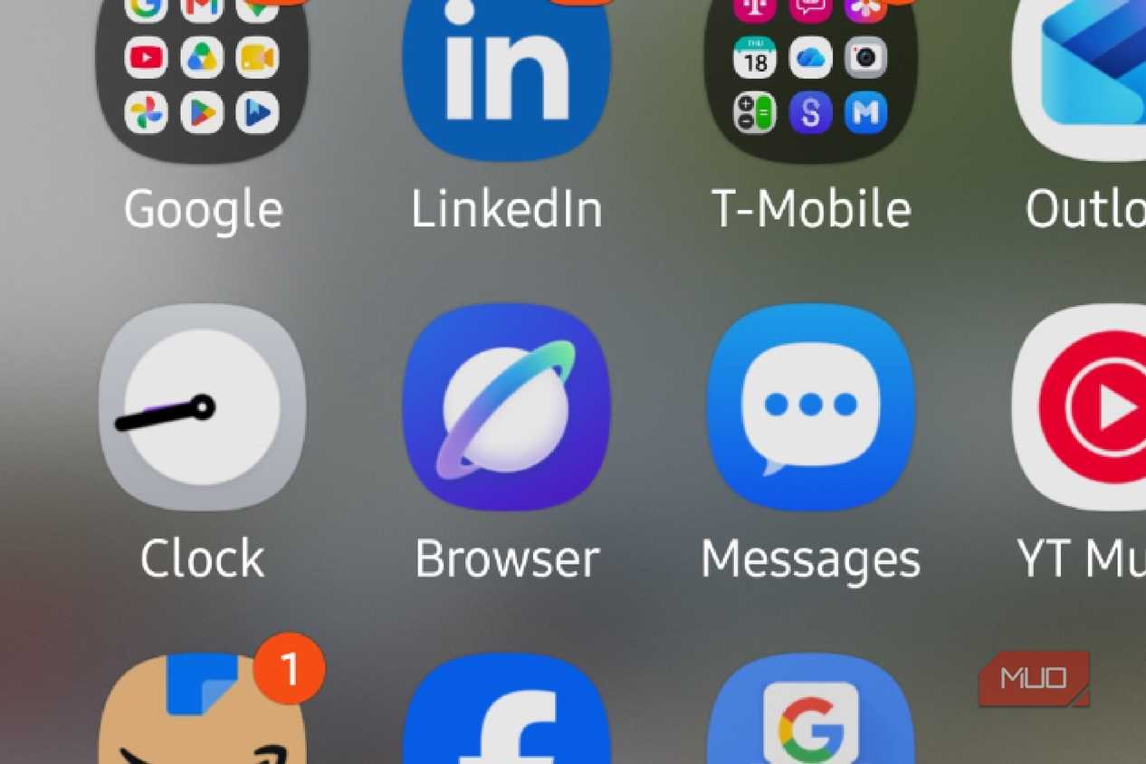 The Samsung Browser app