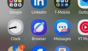 The Samsung Browser app