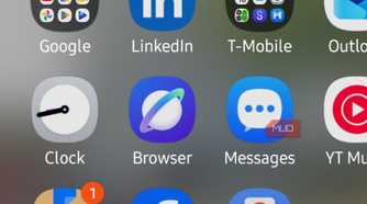 The Samsung Browser app