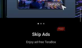 Three day free trial pop-up in Terabox.