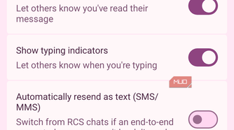 RCS chats toggle