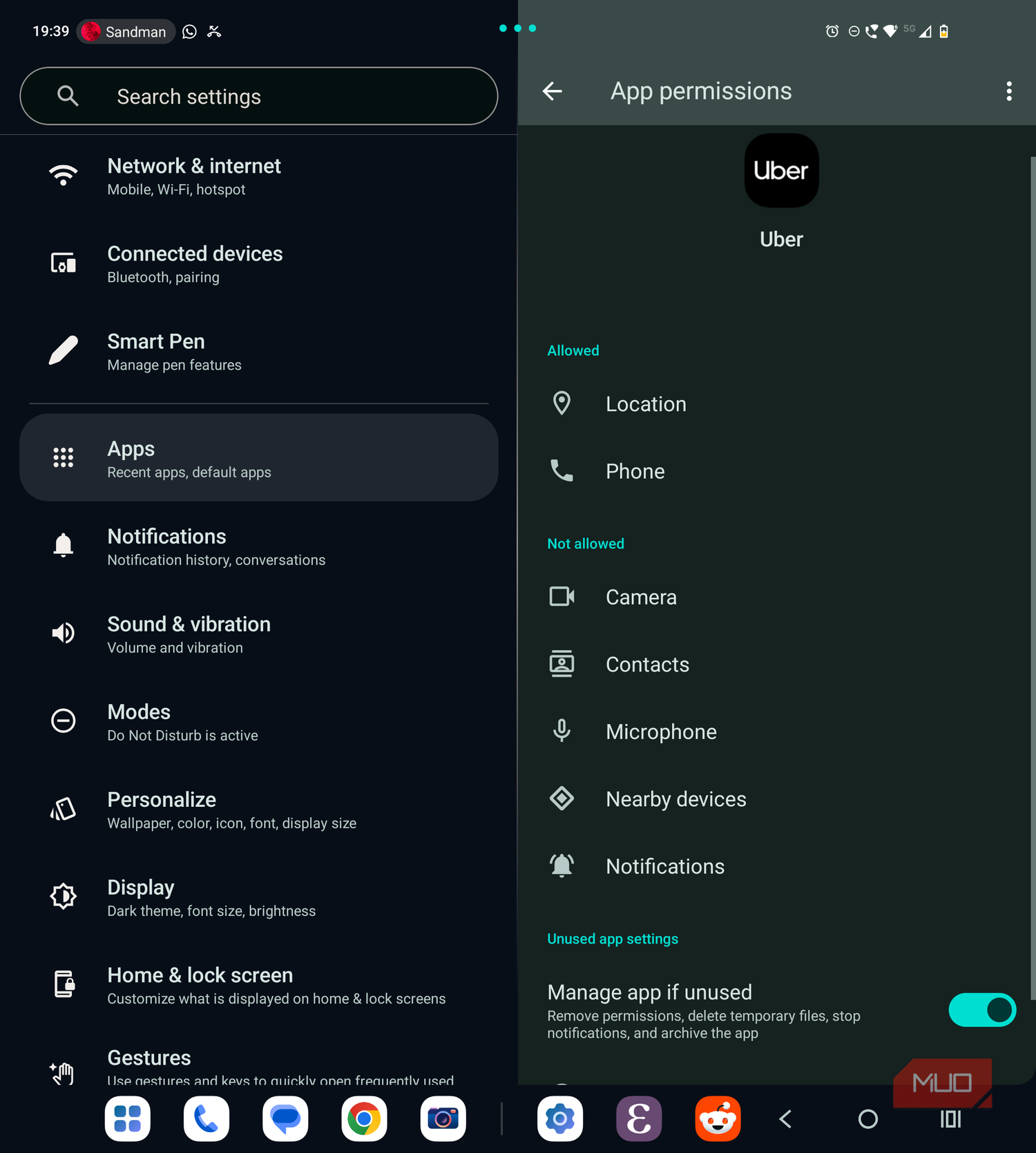 uber app permissions android smartphone.