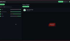 Uptime Kuma main dashboard page.