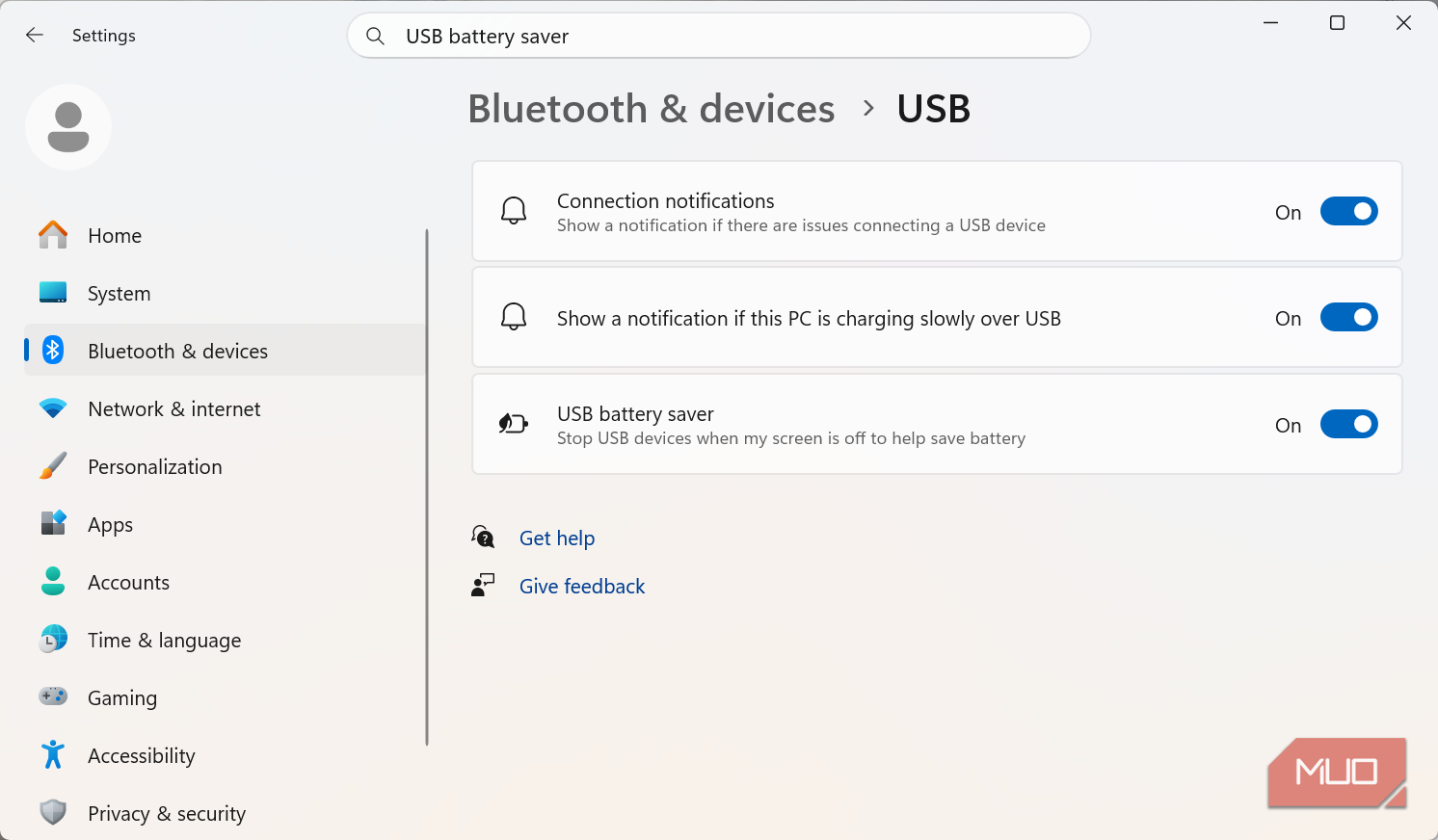 USB battery saver