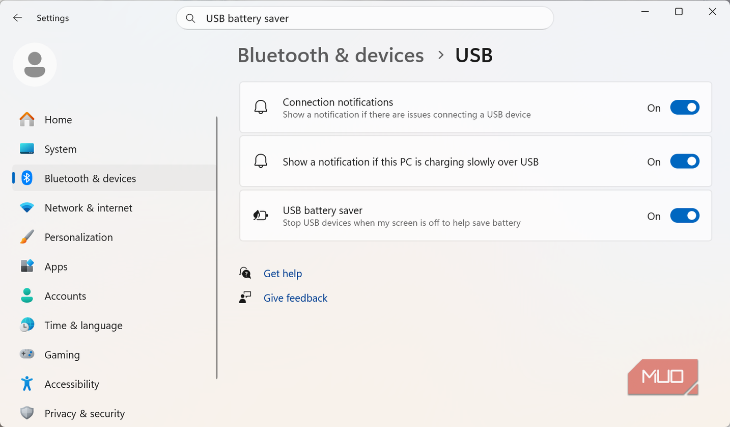 USB battery saver