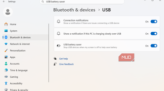 USB battery saver