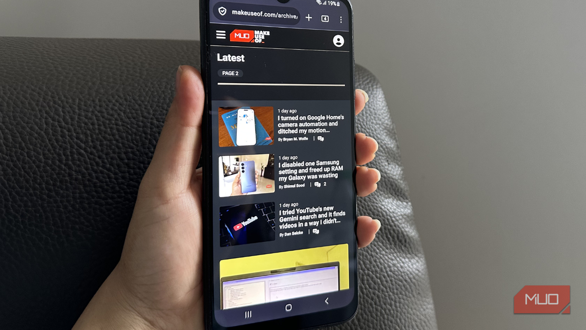Using Firefox on an Android phone