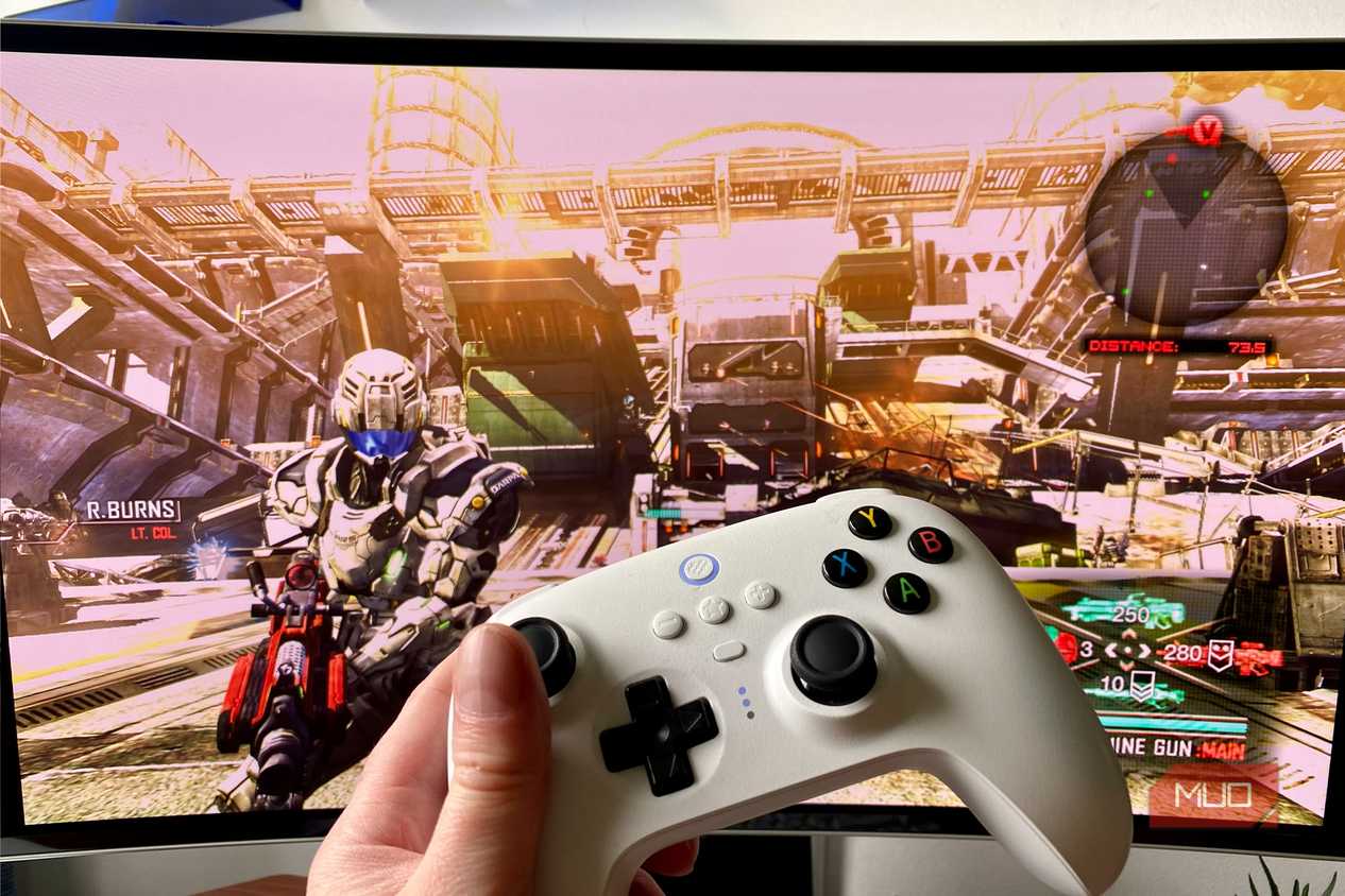 Vanquish on a Samsung Odyssey OLED G9 gaming monitor