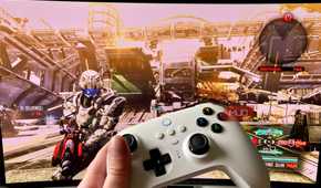 Vanquish on a Samsung Odyssey OLED G9 gaming monitor