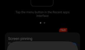 Vivo Screen pinning options showing Allow actions and Disallow actions