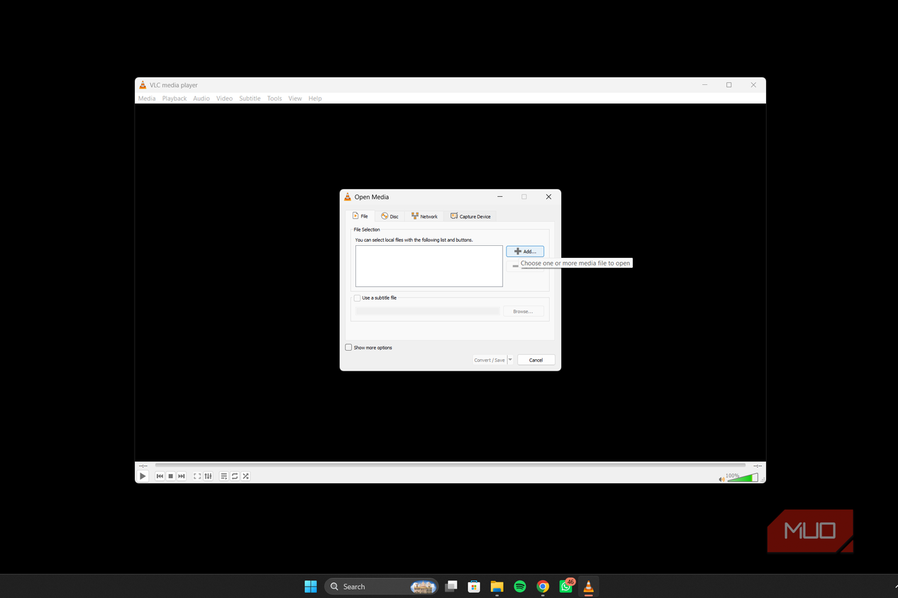 VLC convert media type
