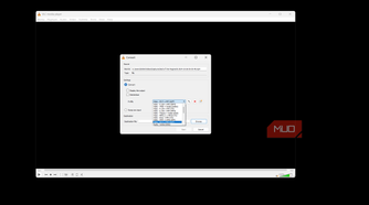 VLC convert media type