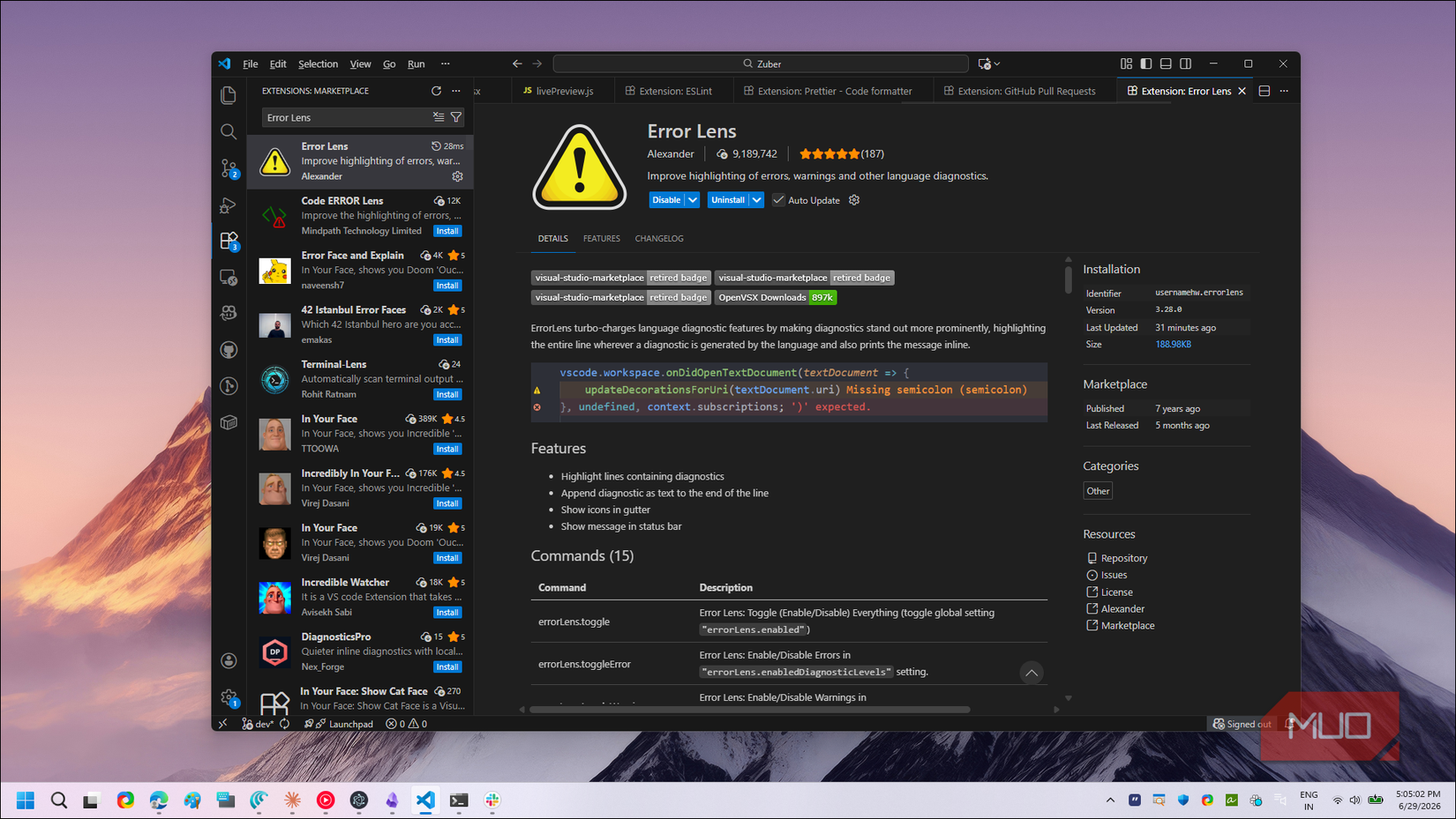 Thread Maker Extension The 6 VS Code extensions I wish I'd installed years ago