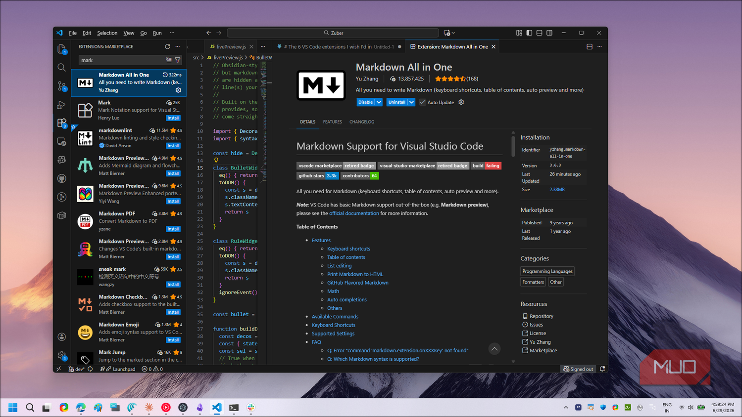 The 6 VS Code extensions I wish I'd installed years ago
