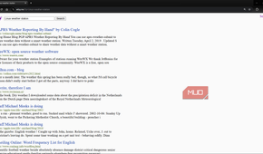 Wiby search engine results from query