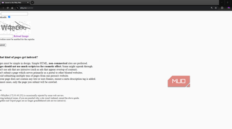 Wiby search engine submit page function for inclusion