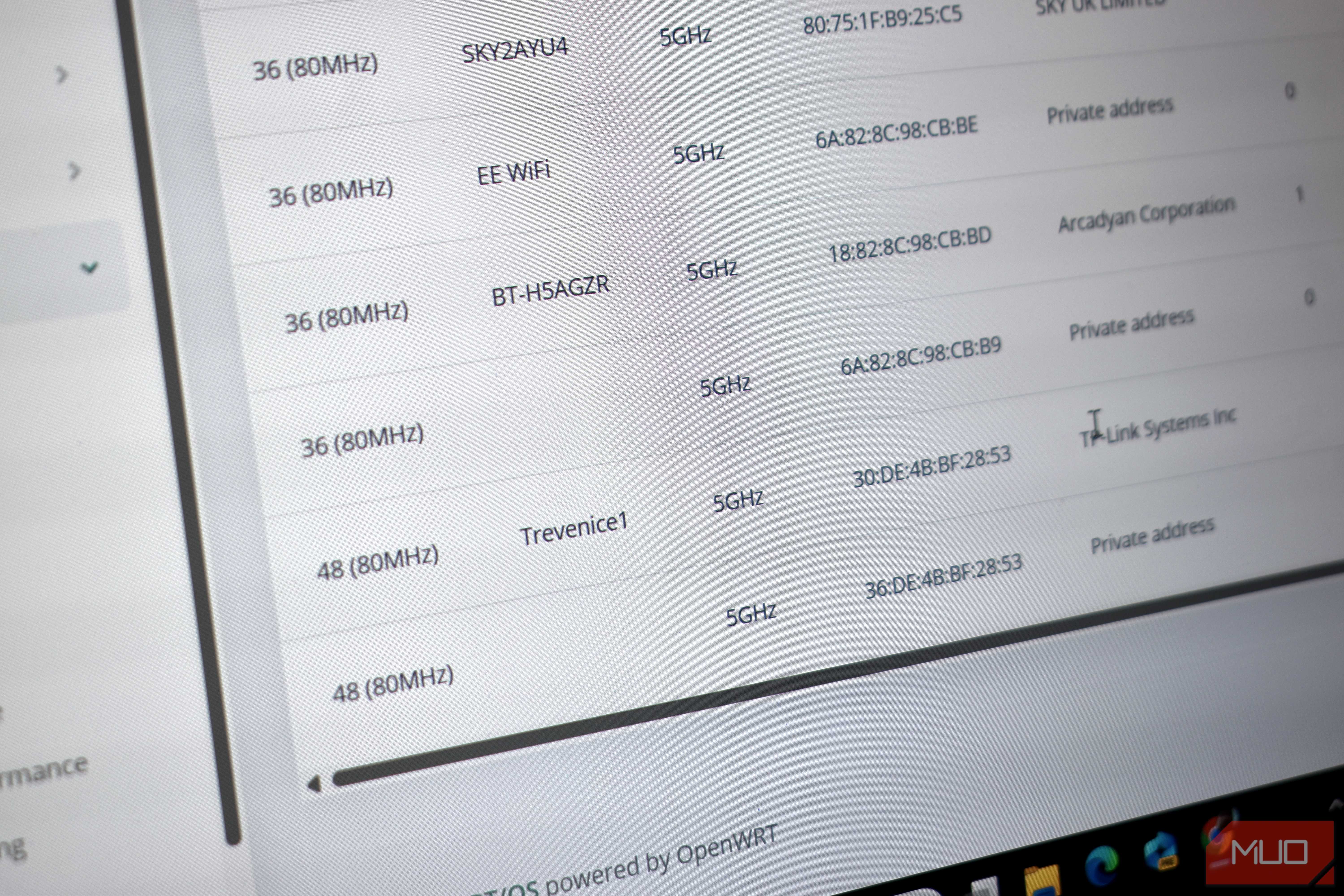 wifi scan results 5ghz