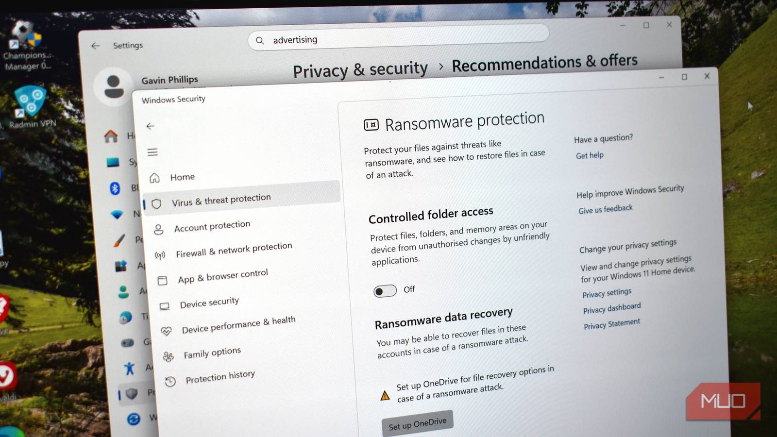 5 Windows 11 security settings I change on every new installation
