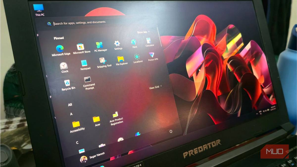 Windows 11 Start Menu hero image
