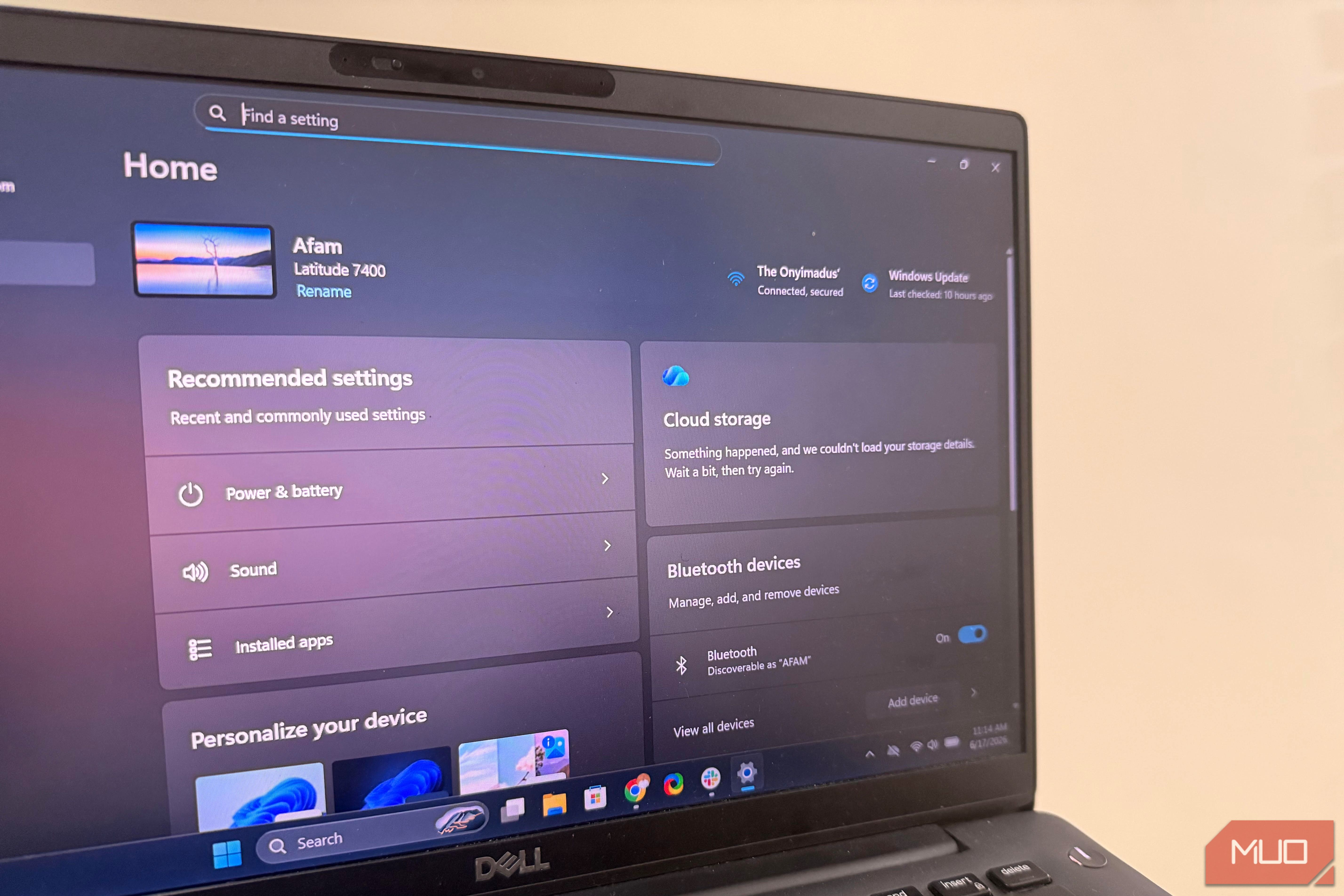 Windows Bluetooth Settings