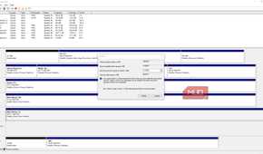 windows disk management drive values