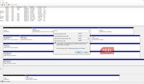 windows disk management shrink volume gigabytes