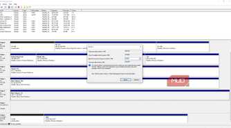windows disk management shrink volume gigabytes