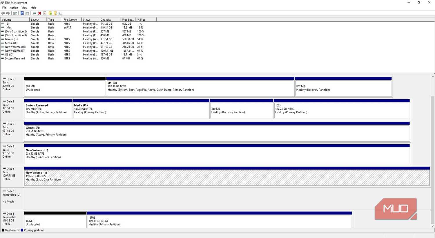 windows disk management