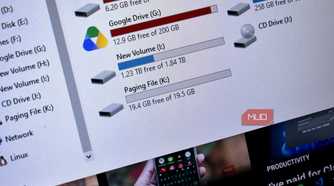 windows explorer paging file partition.