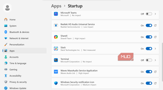 Windows startup apps