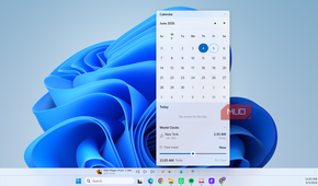 WindowSill calendar on desktop