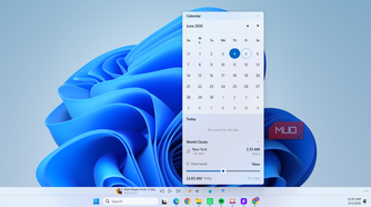 WindowSill calendar on desktop