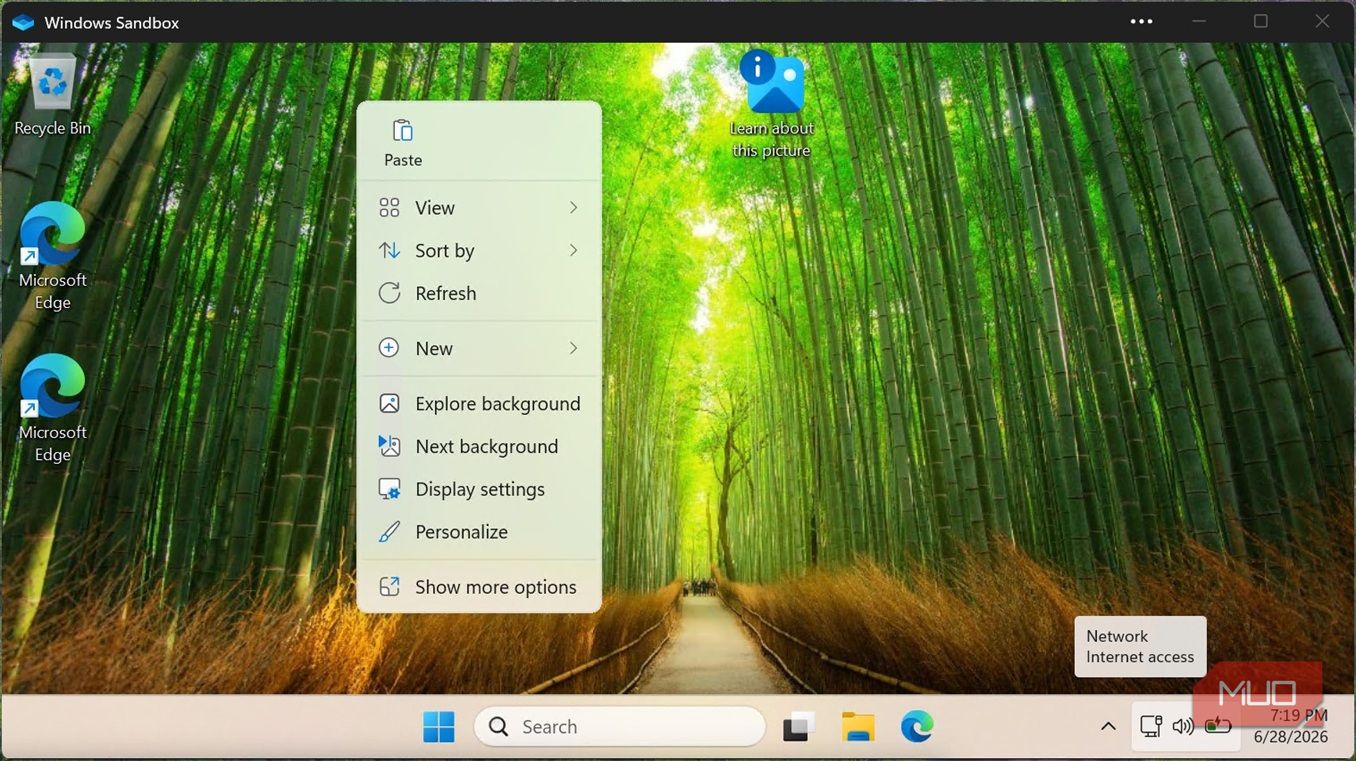 WindowsSandboxRemoteSession paste option