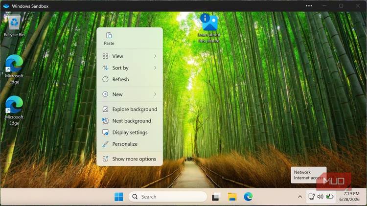 WindowsSandboxRemoteSession paste option