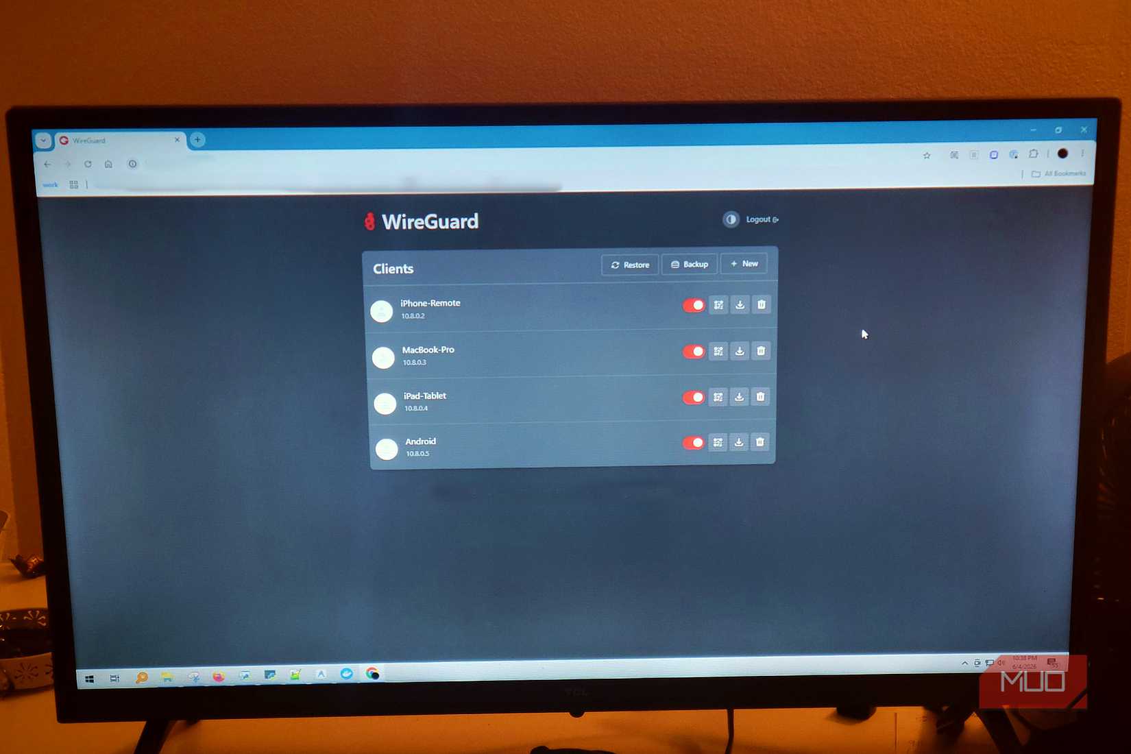 모니터의 WireGuard