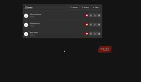 Wireguard showing the clients