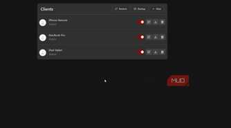 Wireguard showing the clients
