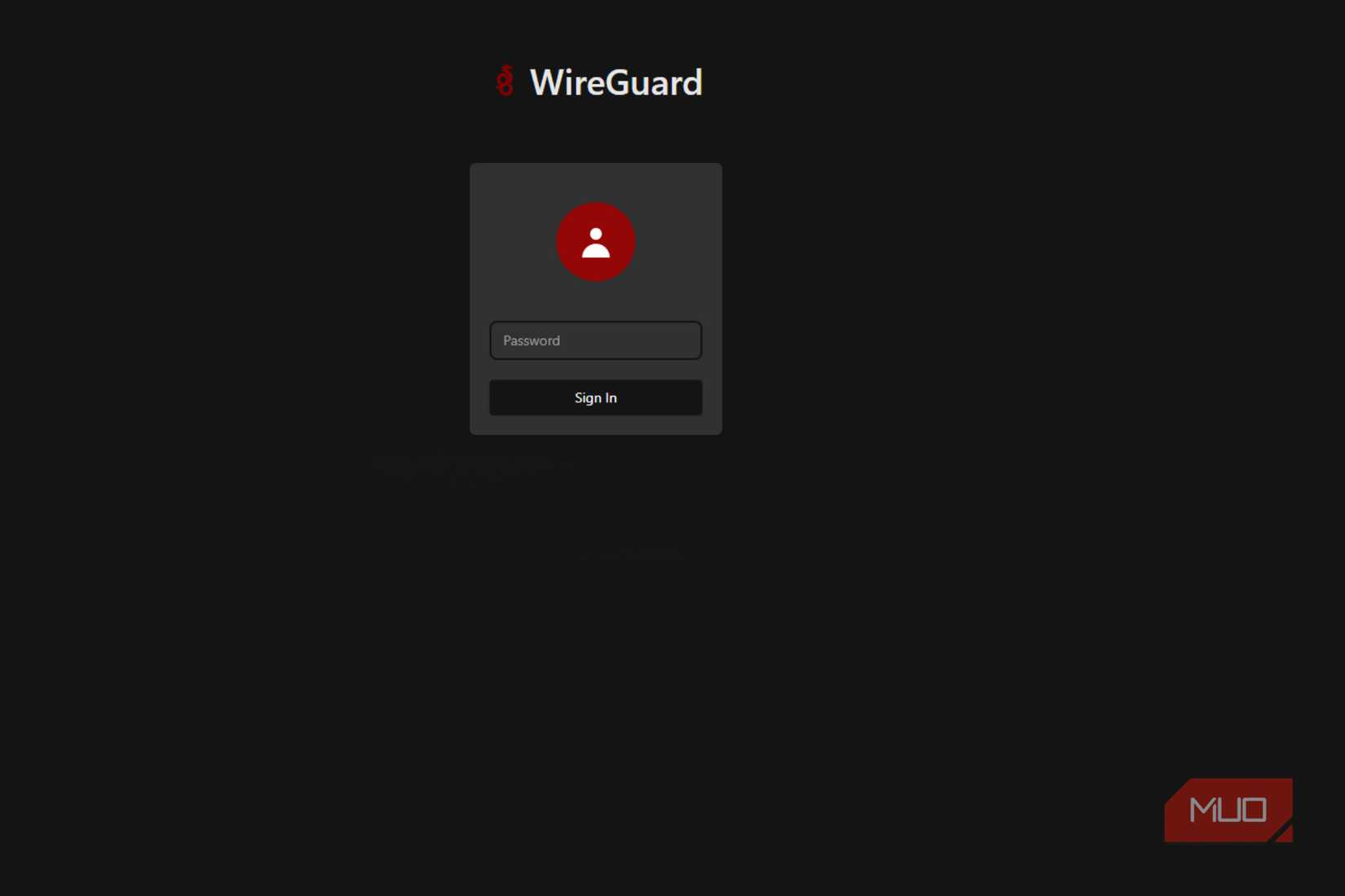 WireGuard sign in