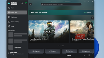 Xbox app on Windows 11 laptop