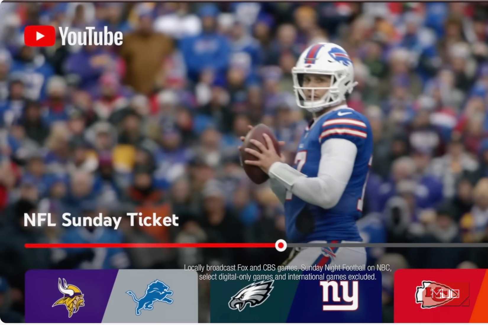 NFL Sunday Ticket on YouTube TV