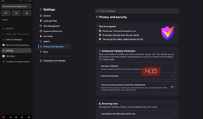 Zen Browser Privacy Options