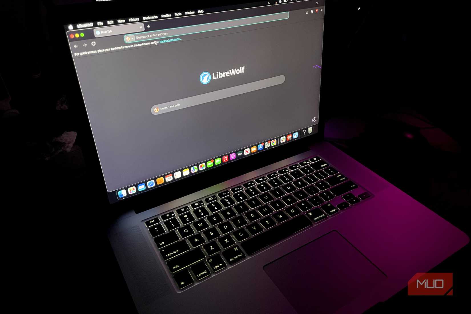 Librewolf on a MacBook 2015 Pro