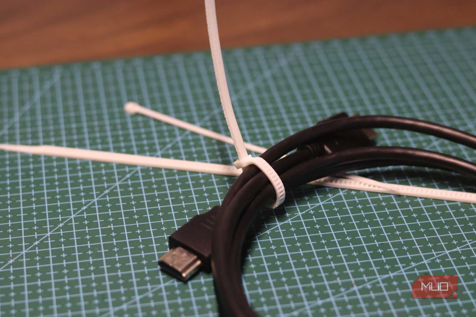 3D printed zip ties.