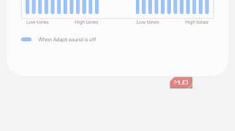 Adapt Sound hearing test menu on Samsung phone