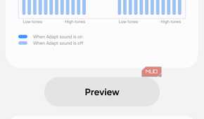 Adapt Sound sound profile preview on Samsung phone