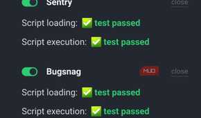 Adblock tester website results on Brave browser.
