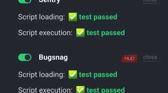 Adblock tester website results on Brave browser.